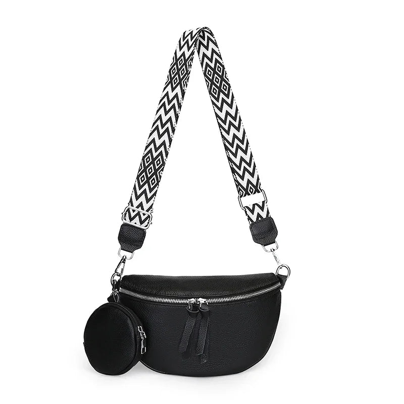 Echtleder Bauchtaschen Weiß