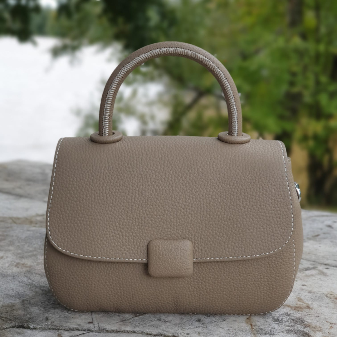 Top Handle Bag Grau
