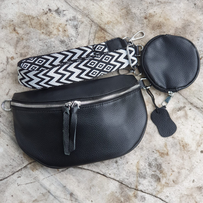 Echtleder Bauchtaschen Weiß