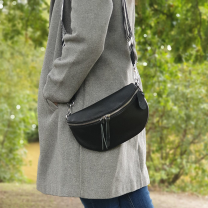Echtleder Bauchtaschen Weiß