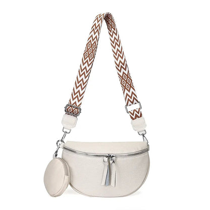 Echtleder Bauchtaschen Weiß
