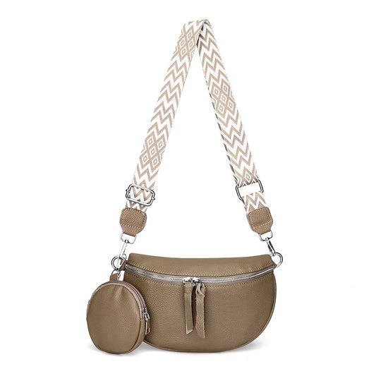 Echtleder Bauchtaschen Beige